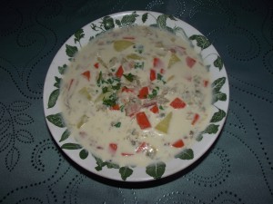 creamy seafood chowder