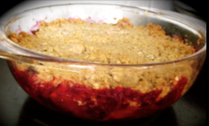 blackberry and apple crumble
